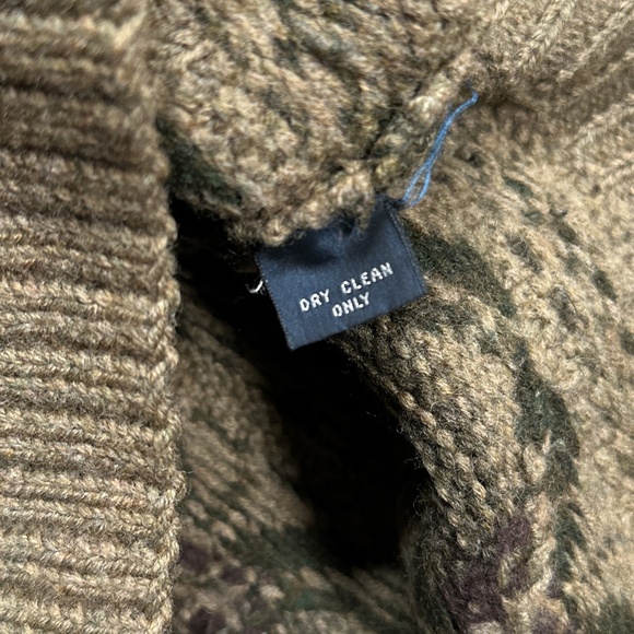 Vintage 90s Polo Ralph Lauren Fair Isle Norwegian Turtleneck Sweater Mens XL - Picture 7 of 8